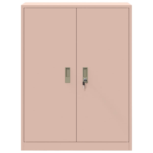 Rosa Stahlschrank, 80x40x105 cm