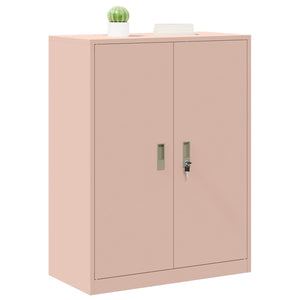 Rosa Stahlschrank, 80x40x105 cm