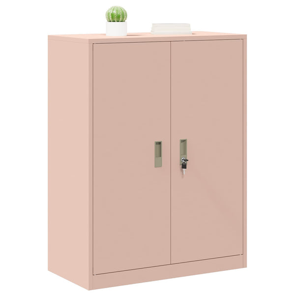 Rosa Stahlschrank, 80x40x105 cm