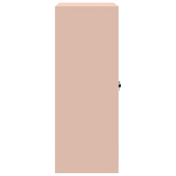 Rosa Stahlschrank, 80x40x105 cm