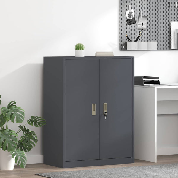 vidaXL Armoire de rangement Anthracite 80 x 40 x 105 cm Acier
