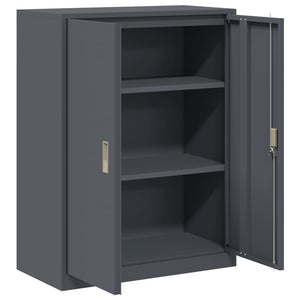vidaXL Armoire de rangement Anthracite 80 x 40 x 105 cm Acier