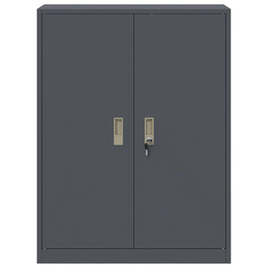 vidaXL Armoire de rangement Anthracite 80 x 40 x 105 cm Acier