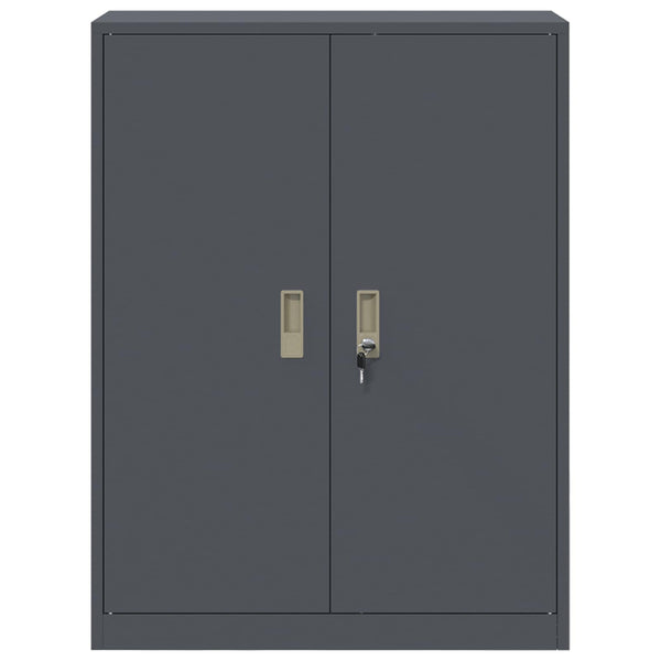 vidaXL Armoire de rangement Anthracite 80 x 40 x 105 cm Acier