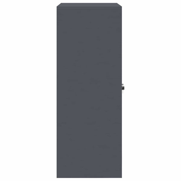 vidaXL Armoire de rangement Anthracite 80 x 40 x 105 cm Acier