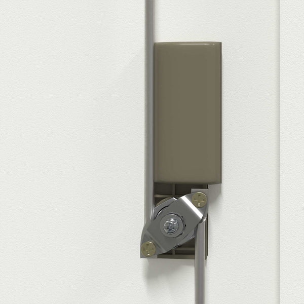 Weißer Stahlschrank, 80x40x105 cm