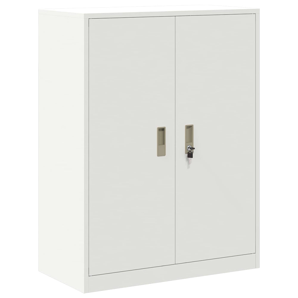 Weißer Stahlschrank, 80x40x105 cm