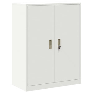 Weißer Stahlschrank, 80x40x105 cm