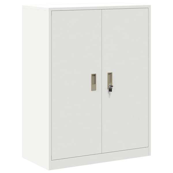 Weißer Stahlschrank, 80x40x105 cm