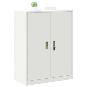 Weißer Stahlschrank, 80x40x105 cm