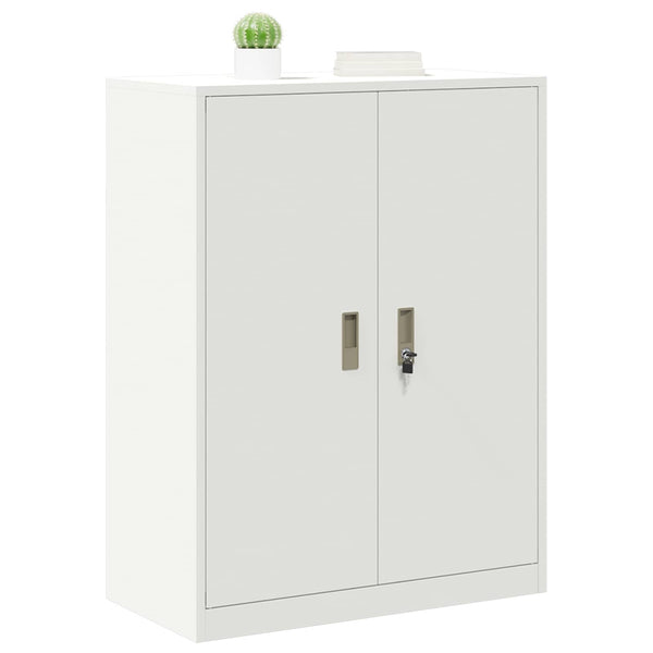 Weißer Stahlschrank, 80x40x105 cm