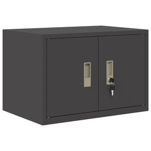 Schwarzer Stahlschrank, 60x40x40 cm