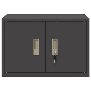 Schwarzer Stahlschrank, 60x40x40 cm