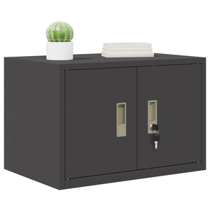 Schwarzer Stahlschrank, 60x40x40 cm