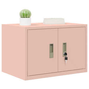 Rosa Stahlschrank, 60x40x40cm
