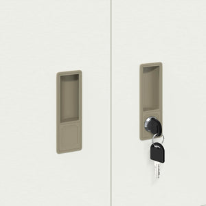 Weißer Stahlschrank, 60x40x40 cm