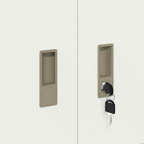 Weißer Stahlschrank, 60x40x40 cm