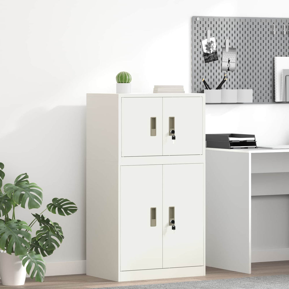 Weißer Stahlschrank, 60x40x40 cm