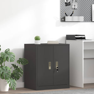Schwarzer Stahlschrank, 60x40x70 cm