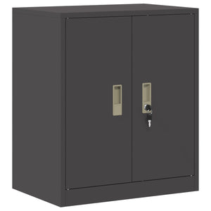 Schwarzer Stahlschrank, 60x40x70 cm