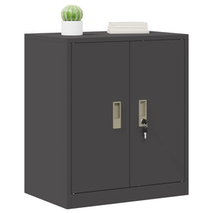 Schwarzer Stahlschrank, 60x40x70 cm