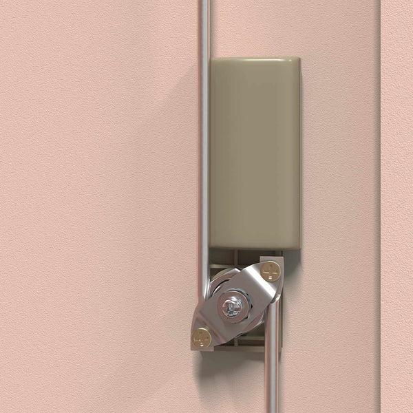 Rosa Aktenschrank, Stahl, 60x40x70 cm