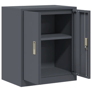 vidaXL Armoire de rangement anthracite 60 x 40 x 70 cm Acier