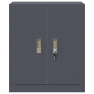vidaXL Armoire de rangement anthracite 60 x 40 x 70 cm Acier