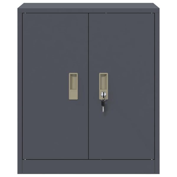 vidaXL Armoire de rangement anthracite 60 x 40 x 70 cm Acier