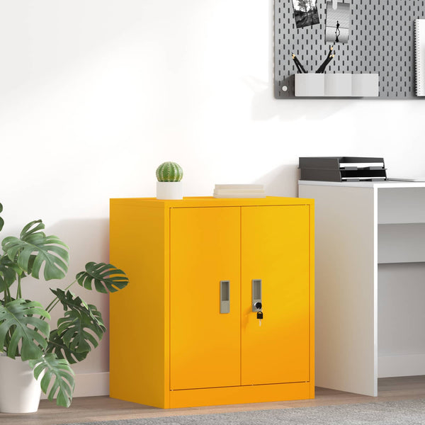 Senfgelber Stahlschrank 60x40x70cm