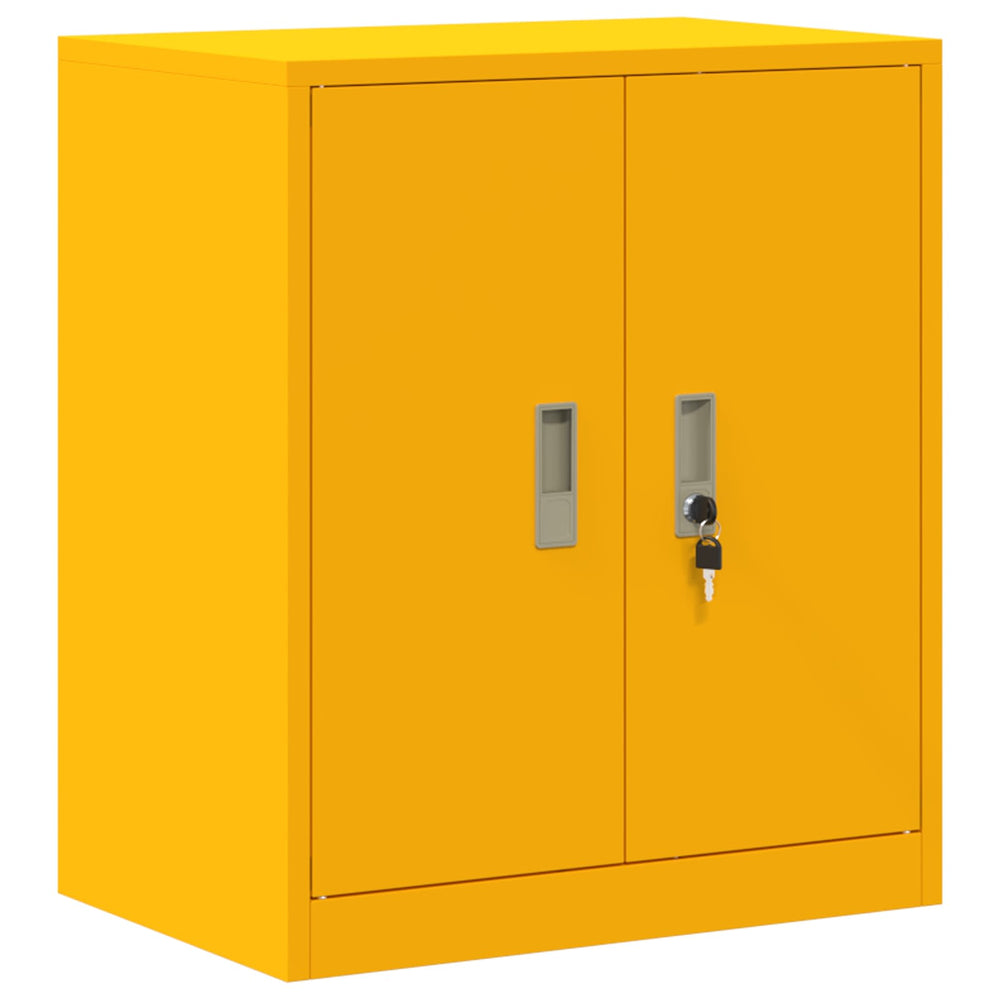 Senfgelber Stahlschrank 60x40x70cm