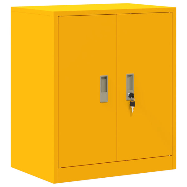 Senfgelber Stahlschrank 60x40x70cm