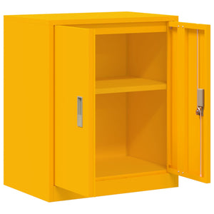 Senfgelber Stahlschrank 60x40x70cm