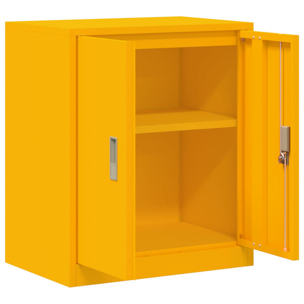 Senfgelber Stahlschrank 60x40x70cm
