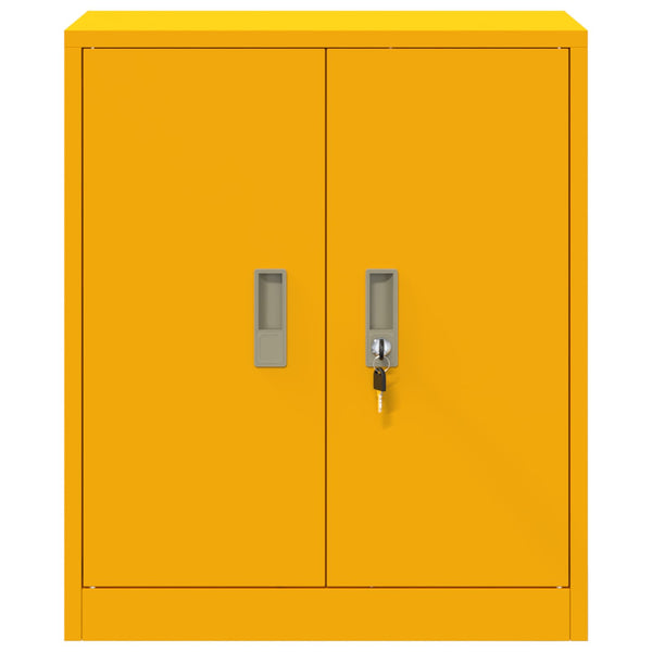 Senfgelber Stahlschrank 60x40x70cm