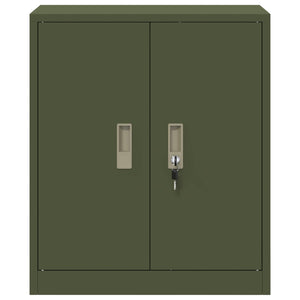 Aktenschrank Olive Grün Stahl 60x40x70cm