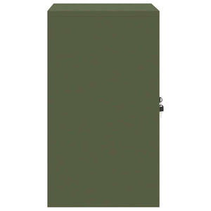 Aktenschrank Olive Grün Stahl 60x40x70cm