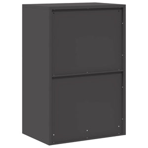 Stahl Aufbewahrungsschrank Schwarz 60x40x90cm
