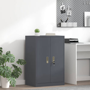vidaXL Armoire de rangement anthracite 60 x 40 x 90 cm acier