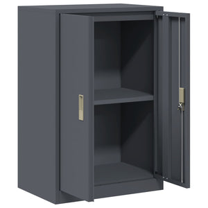 vidaXL Armoire de rangement anthracite 60 x 40 x 90 cm acier