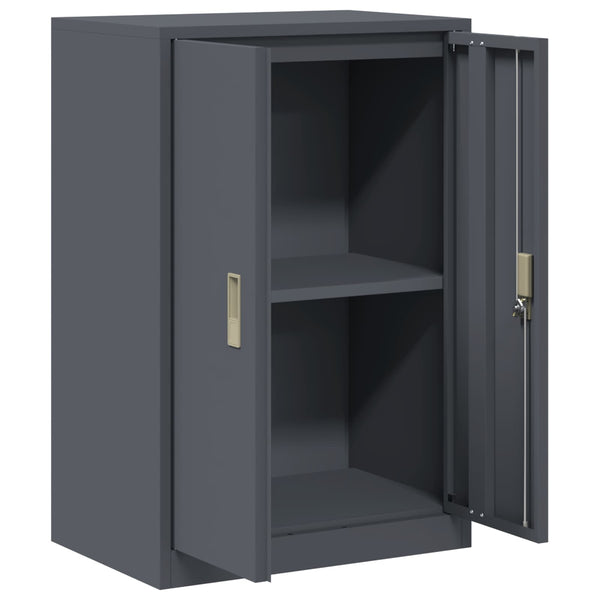 vidaXL Armoire de rangement anthracite 60 x 40 x 90 cm acier