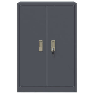 vidaXL Armoire de rangement anthracite 60 x 40 x 90 cm acier