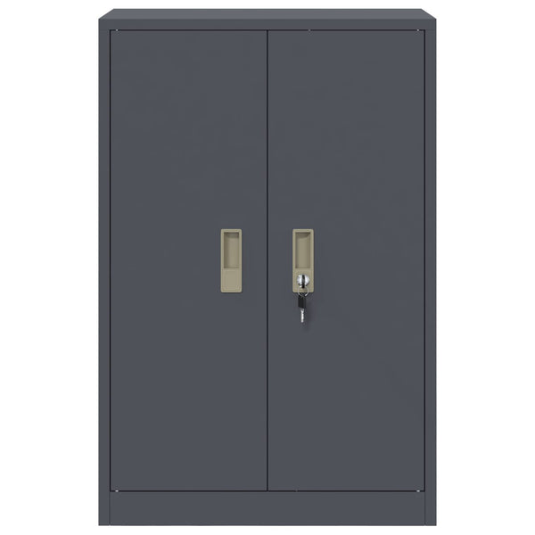 vidaXL Armoire de rangement anthracite 60 x 40 x 90 cm acier
