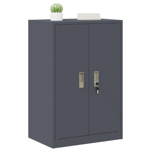 vidaXL Armoire de rangement anthracite 60 x 40 x 90 cm acier