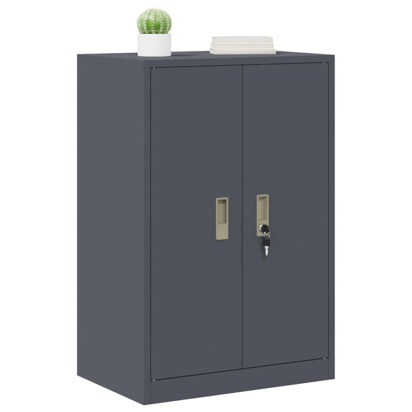 vidaXL Armoire de rangement anthracite 60 x 40 x 90 cm acier