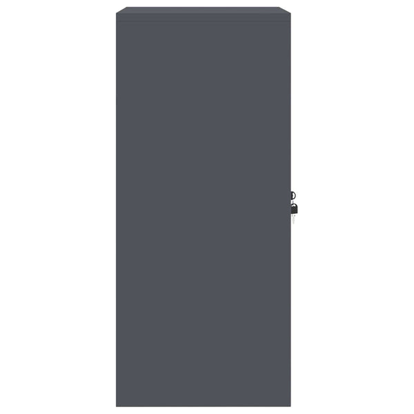 vidaXL Armoire de rangement anthracite 60 x 40 x 90 cm acier