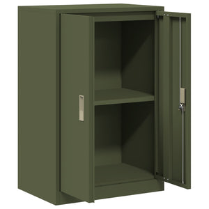 Aktenschrank Olive Grün Stahl 60x40x90cm