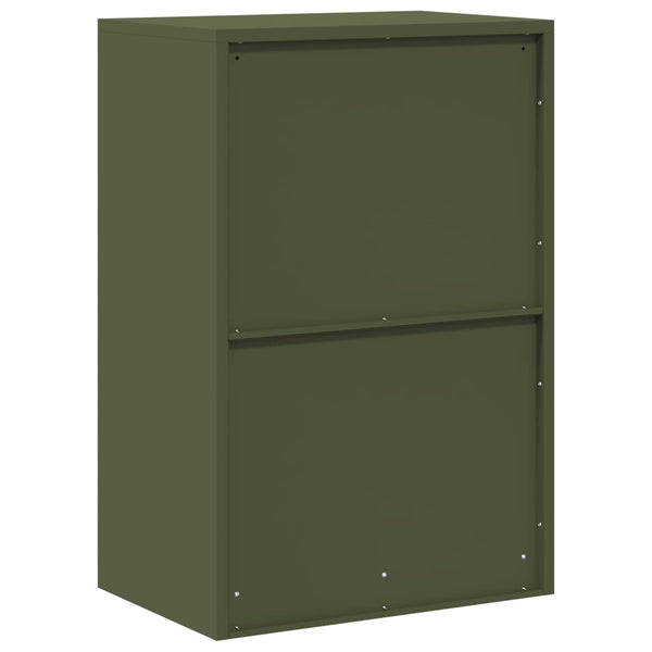 Aktenschrank Olive Grün Stahl 60x40x90cm