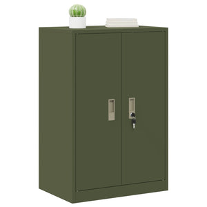 Aktenschrank Olive Grün Stahl 60x40x90cm