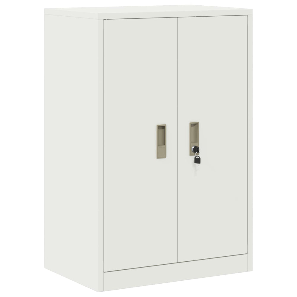 Weißer Stahlschrank, 60x40x90 cm